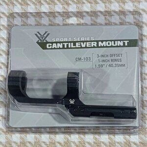 Vortex Optics Cantilever Range Mount Bracket 1" Mount 3" Offset, Black (CM-103)